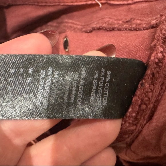 WHBM burgundy/ rust faded “the skimmer” zip/ ankle pant ❤️ - Picture 10 of 10